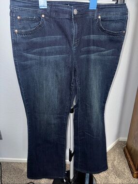 INC International Concepts Dark Indigo Bootcut Jeans